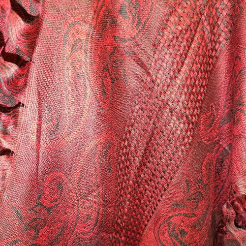 Pashmina with fringes lightly used in good condition