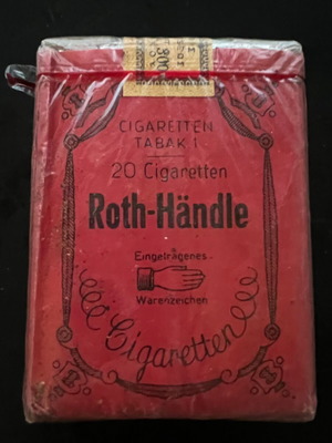 Πακέτο τσιγάρα Roth-Handle βιντάζ σφραγισμένο σαν καινούργιο