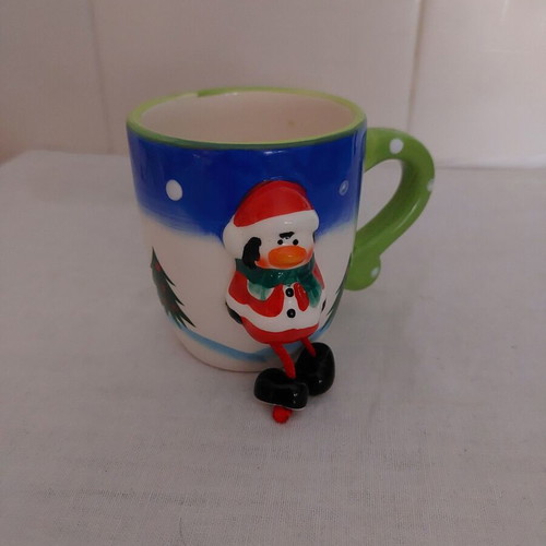 Faience mug used with Christmas details