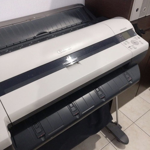 Canon iPF605 Plotter Printer used with stand