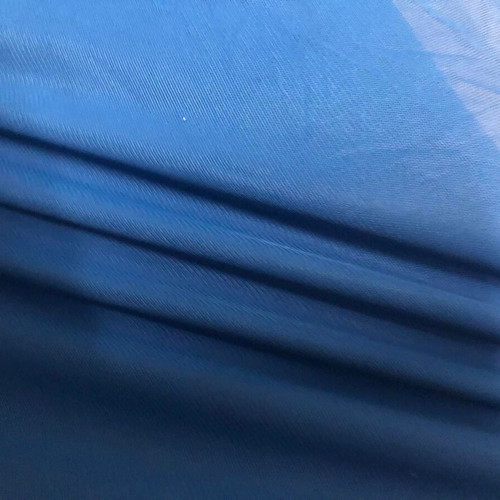 Blue lightweight elastic lining fabric used
