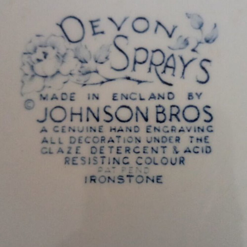 Πιάτα Johnson Bros μεταχειρισμένα, πακέτο 5, 70s, με σημάδια φθοράς
