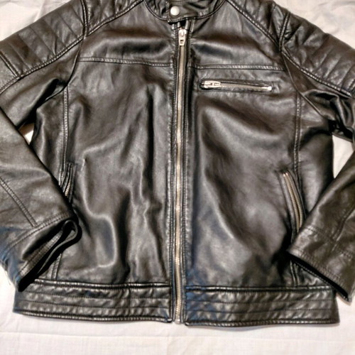 Zara leather jacket for boys 11-12 years like new