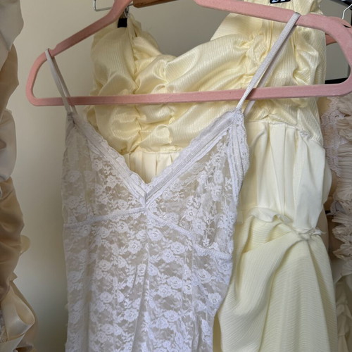 White Lace Nightgown Vintage used, size S