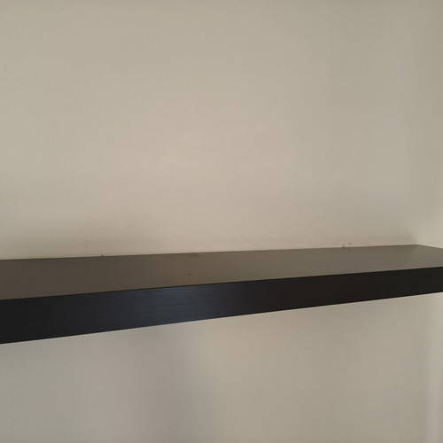 IKEA LACK wall shelves, black, set of 3, hidden support