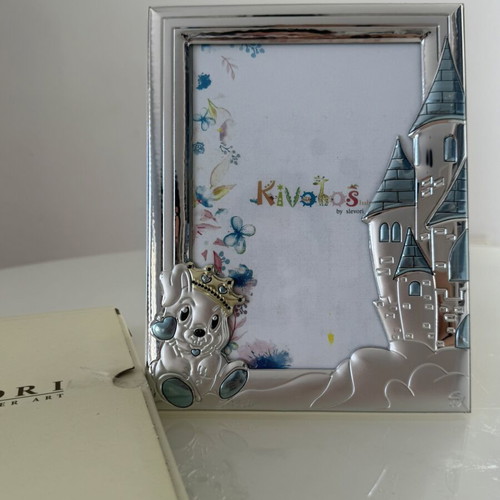 Silver children's photo frame Kivotos by Slevori new with box