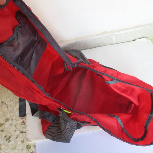 Olympiacos children's backpack like new, red plastic