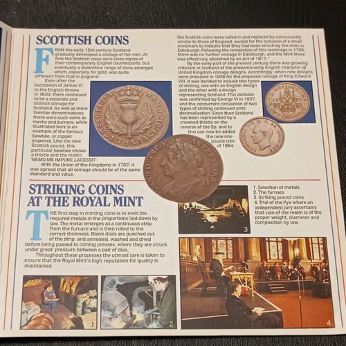 United Kingdom 1984 coin set uncirculated, new