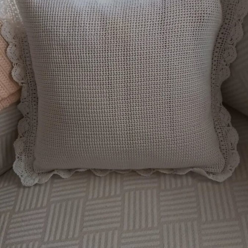 Decorative crochet pillowcases, set of 2, 45x45 cm