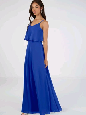 Maxi μπλε φόρεμα one size καινούργιο