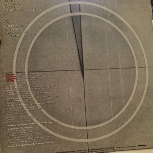 Foreigner 4 vinyl LP album used, Greek pressing 1981