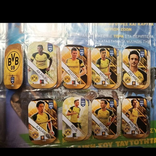 Dortmund Fifa Adrenalyn caps used, pack only