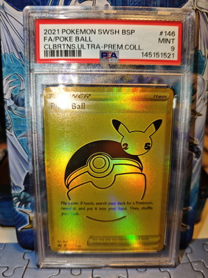 Poke Ball SWSH146 PSA 9 used, Celebrations Ultra Premium Collection
