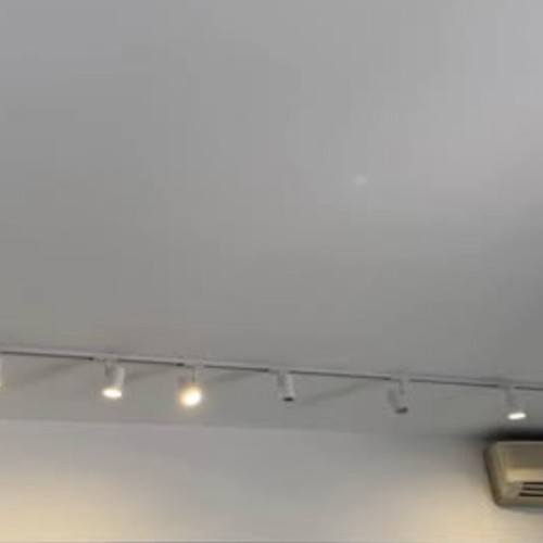 Ceiling light rails with 22 LED spotlights, complete set