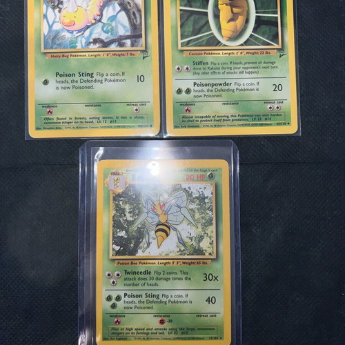 Pokemon Tcg used, vintage cards with defects