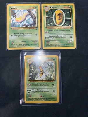 Pokemon Tcg used, vintage cards with defects