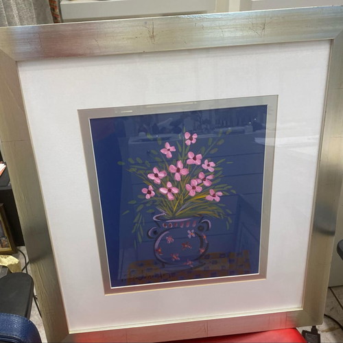 Original watercolor painting by Giorgos Stathopoulos Vase with Flowers like new