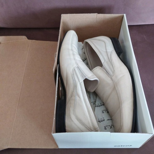 Anteos men's leather shoes like new, beige, size 42
