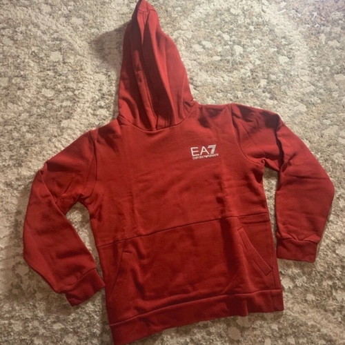 Emporio Armani hoodie new, red, size 140 cm for 10 years old