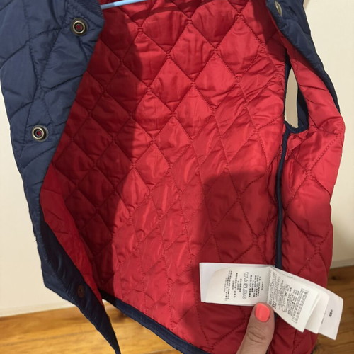 Polo Ralph Lauren Kids Vest Like New, Blue with Red Lining, Size 5
