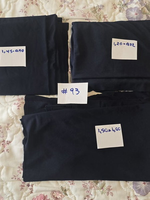 Elastic fabrics for sewing, three shades, slightly asymmetrical cuts
