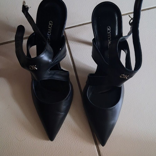 Gianna Kazakou leather pumps new, size 40, black