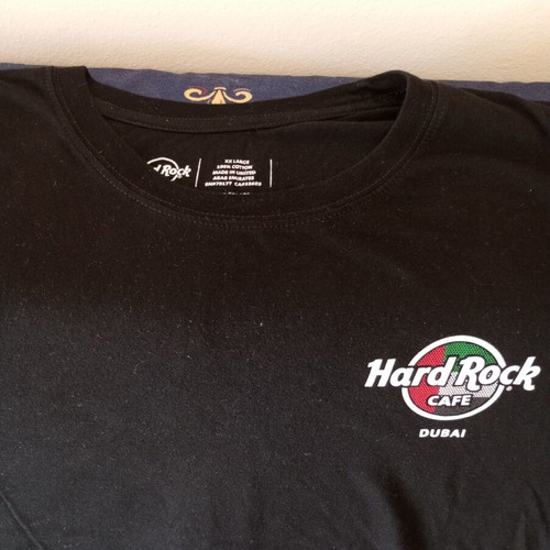 Hard Rock Cafe Dubai T-shirt new, size 2XL, black