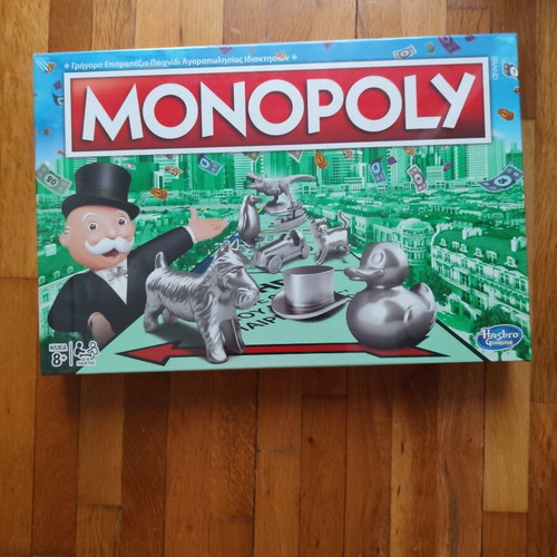 Monopoly Classic board game, Hasbro Greek edition, new sealed