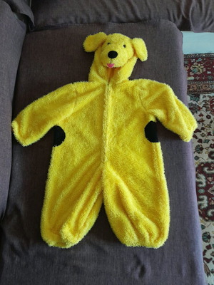 Carnival dog costume like new, fluffy size 2