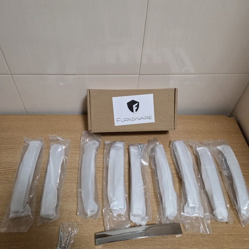 Furniware metal furniture handles set of 10, 17cm, new