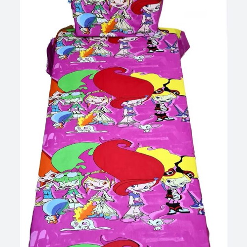 Trolls single bed sheet set new 100% cotton without elastic