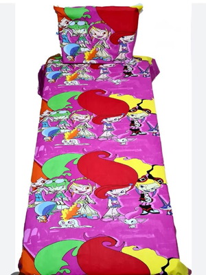Trolls single bed sheet set new 100% cotton without elastic