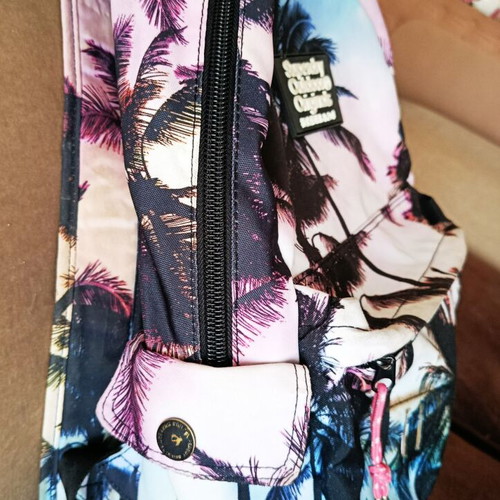 Superdry Outdoor backpack like new, pink and turquoise