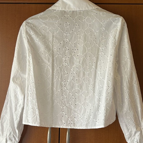 Esmara white kipour shirt, size S