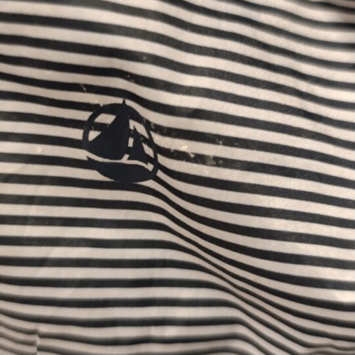 Petit Bateau windbreaker jacket 5y, new, striped polyester