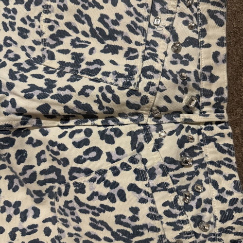 Juicy Couture Leopard Pants like new with transparent stones, size S
