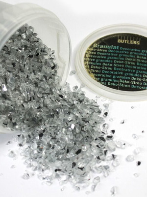 Decorative glass granules 650 grams like new