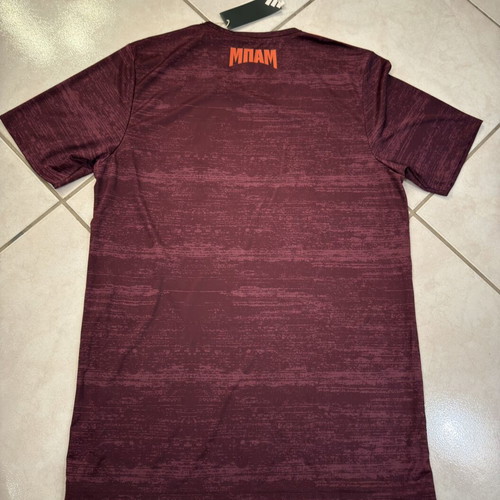 Authentic ΜΠΑΜ FC Football Jersey Burgundy Size Medium