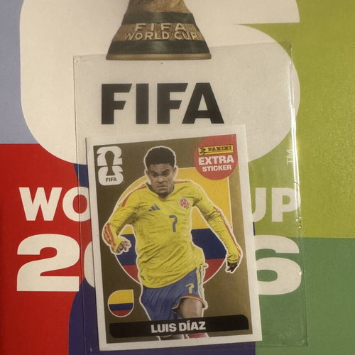 Gold Luis Diaz extra sticker Panini World Cup 2026 new