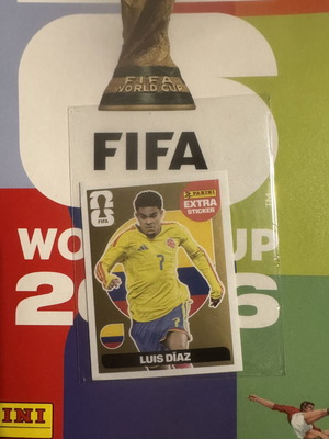 Gold Luis Diaz extra sticker Panini World Cup 2026 new