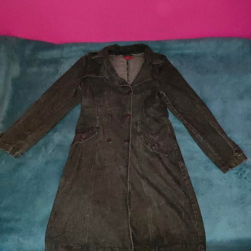 Denim coat Miss Denim XL like new, charcoal faded black
