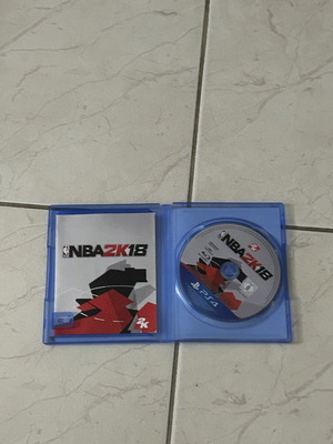 NBA 2K18 PS4 game like new with case and manual