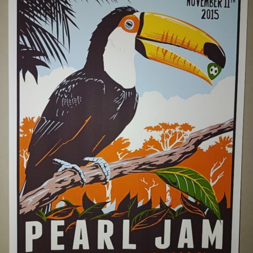 Pearl Jam A4 poster
