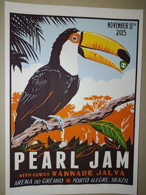Pearl Jam A4 poster