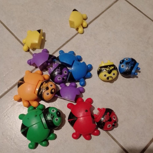 Board games Batrachomahies and Ladybugs used, educational set