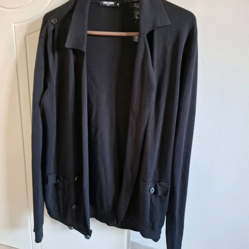Antony Morato men's black knit cardigan, size Large