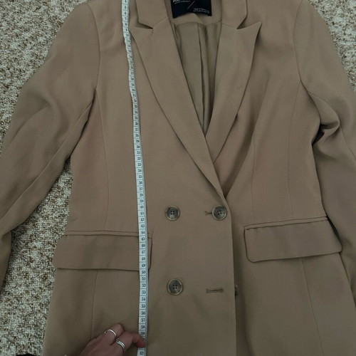 Pull & Bear beige blazer jacket used