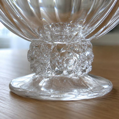 RCR Royal Crystal Rock Crystal Dessert Bowls set of 6, vintage