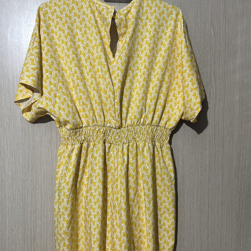 Shein lemon yellow fitted jumpsuit XL like new
