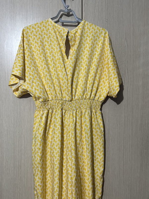 Shein lemon yellow fitted jumpsuit XL like new